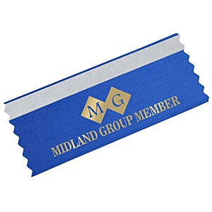 Badge Ribbon with Double Sided Tape - 2 inches x 4 inches Main Image