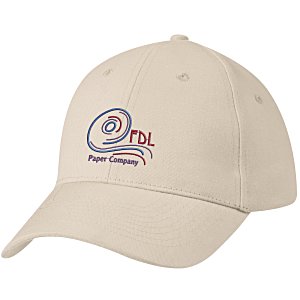 Brushed-Cotton 6-Panel Cap - Embroidered Main Image