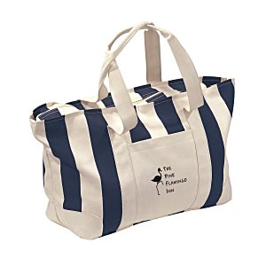 Striped Canvas Tote - Large Main Image
