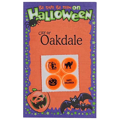 Halloween Safety Card with Quad-Dots Main Image