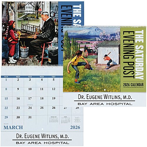 The Saturday Evening Post Calendar - Spiral Main Image
