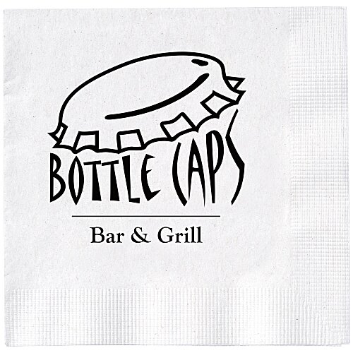 Beverage Napkin - 2-ply - White Main Image