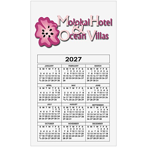 Calendar Magnet - Medium - White Main Image