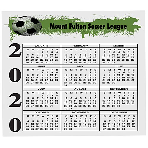 Bic 30 mil Calendar Magnet - Small Main Image