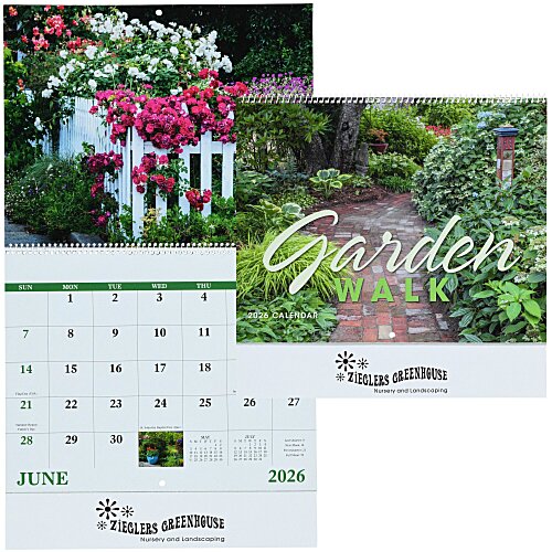 Garden Walk Calendar - Spiral Main Image