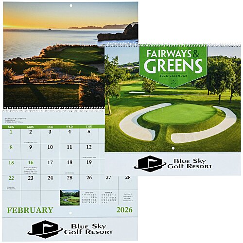 Fairways & Greens Calendar - Spiral Main Image