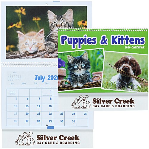 Puppies & Kittens Calendar - Pocket Main Image