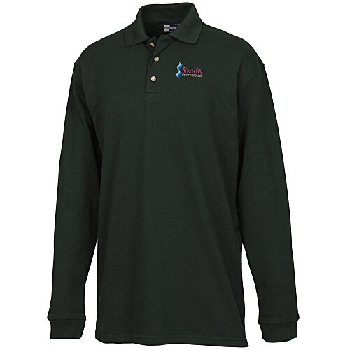 Superblend Long Sleeve Pique Polo - Men's Main Image