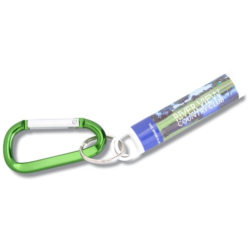 Aloe Up Lip Balm w/ Carabiner - 18th Green Main Image