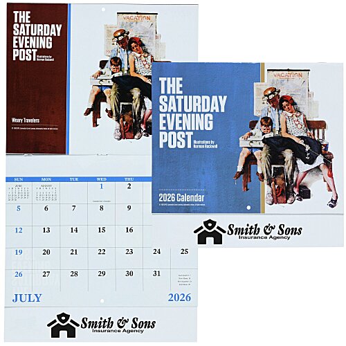 The Saturday Evening Post Norman Rockwell Calendar - Stapled Main Image
