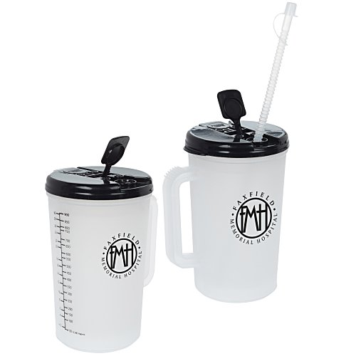 Insulated Medical Mug with Straw - 34 oz. Main Image