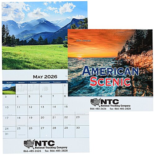 American Scenic Appointment Calendar - Stapled Main Image