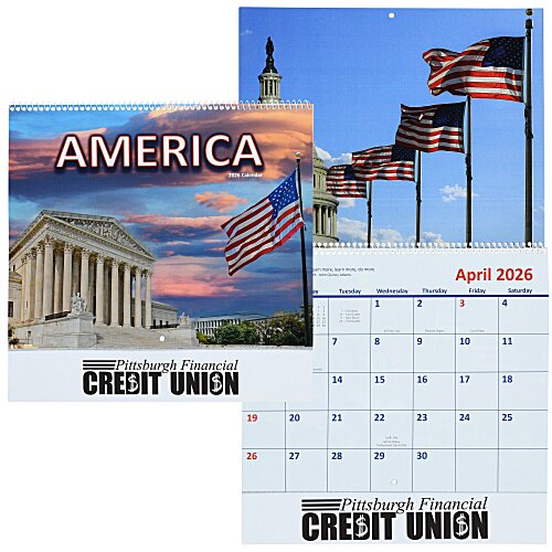America Visions Calendar - Spiral Main Image