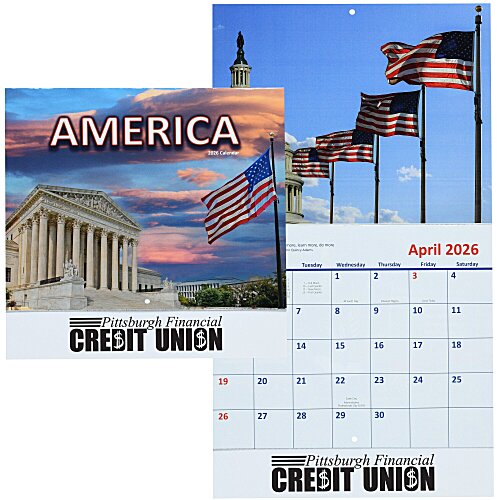 America Visions Calendar - Stapled Main Image