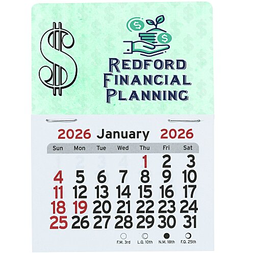 Peel-N-Stick Calendar - Dollar Sign Main Image