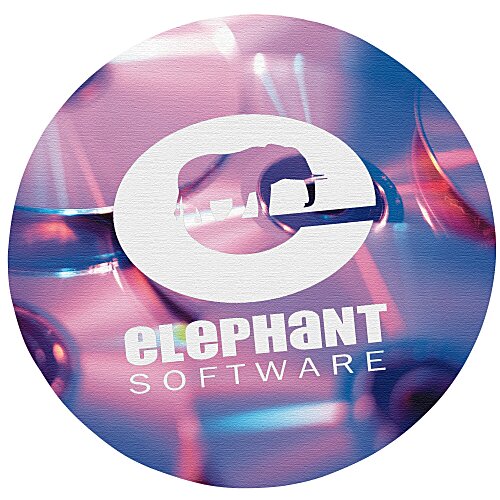 Sublimated Round Soft Mouse Pad - 1/8" Main Image