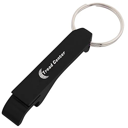 Bottle Opener Keychain — Black