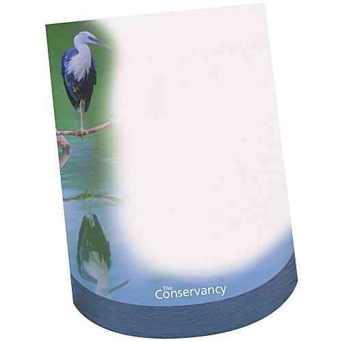 Bic Beveled Sticky Notepad - Curve Shape Main Image