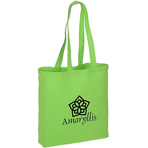 Gusseted Cotton Sheeting Tote - Color Main Image