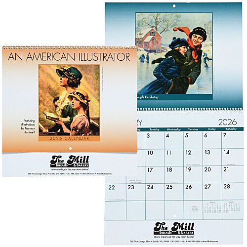 An American Illustrator Calendar - Spiral Main Image