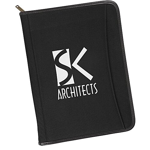 Zippered Polyester Portfolio - 24 hr Main Image