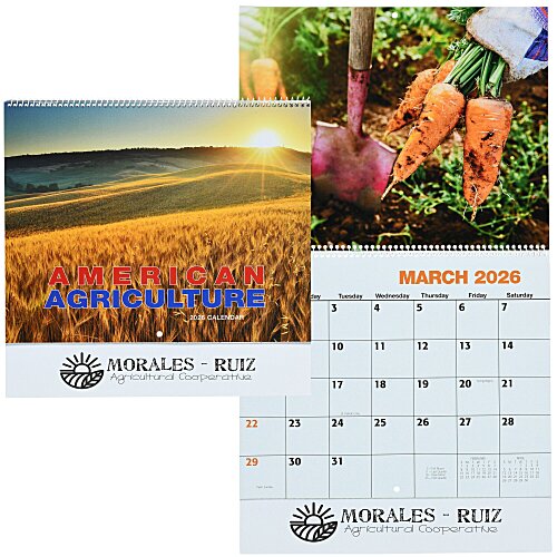 American Agriculture Calendar - Spiral Main Image