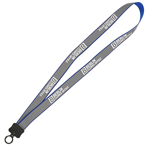 Reflective Lanyard - 3/4 inch - 32 inches - Plastic O-Ring Main Image