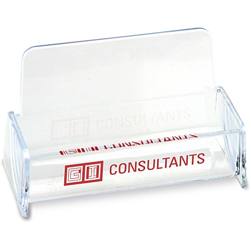 Desktop Business Card Holder - Clear Main Image