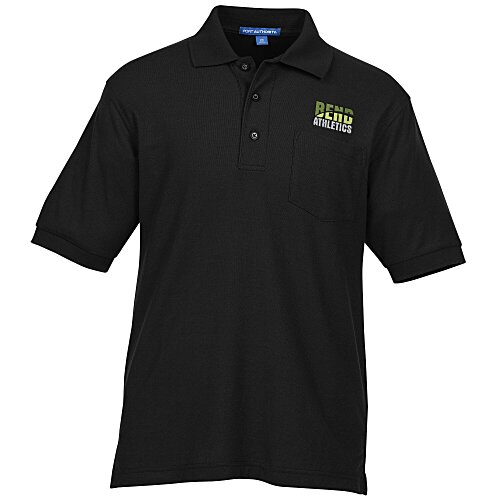 Silk Touch Pique Shirt with Pocket Main Image