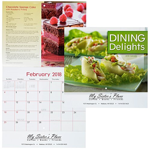 Dining Delights Calendar - Stapled Main Image
