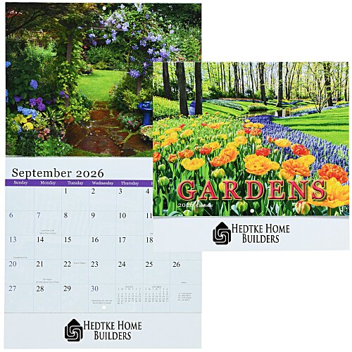 Beautiful Gardens Calendar - Stapled Main Image