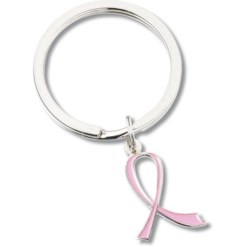 Pink Ribbon Key Ring Main Image
