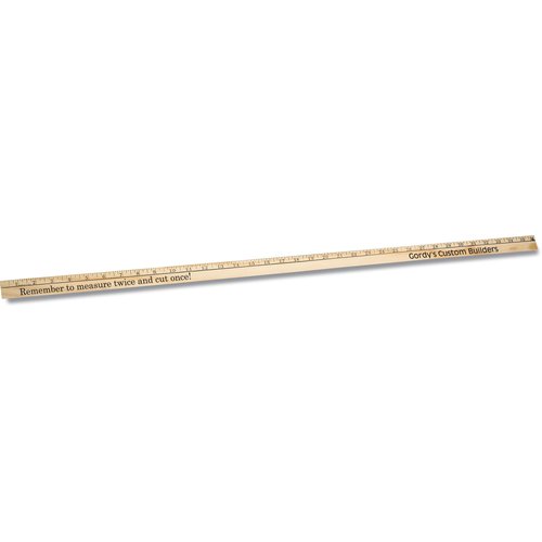 Natural Wood Yardstick Main Image