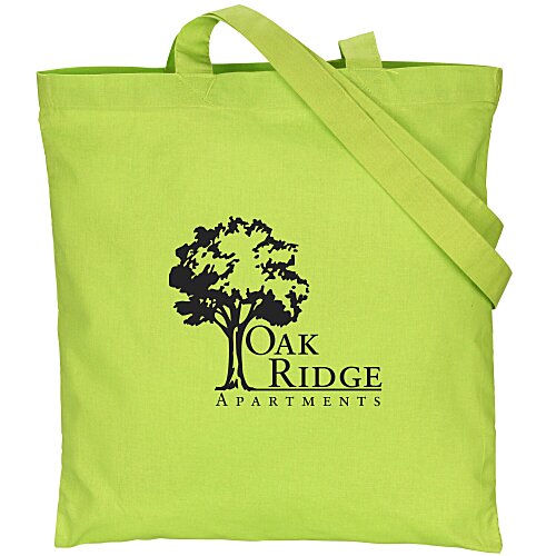 Cotton Sheeting Colored Economy Tote - 15-1/2" x 15" Main Image