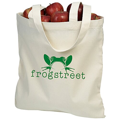 Cotton Sheeting Natural Economy Tote - 15 1/2 inches x 15 inches - 24 hr Main Image
