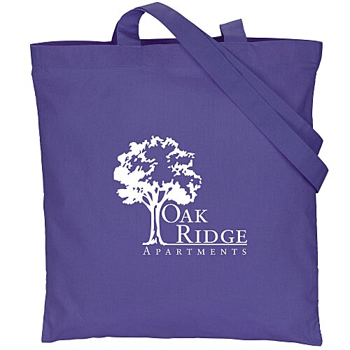 Cotton Sheeting Colored Economy Tote - 15-1/2" x 15" - 24 hr Main Image