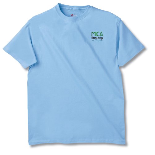 Hanes Tagless 6.1 oz. T-Shirt - Embroidered - Colors Main Image