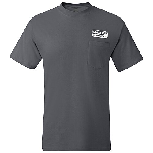 Hanes Beefy-T with Pocket Main Image