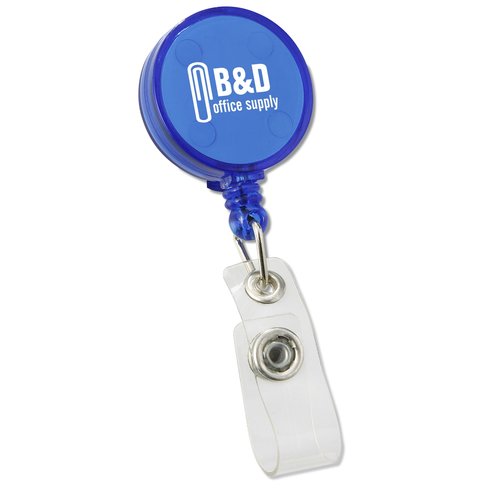 Retractable Badge Holder - 24 hr - Translucent Main Image