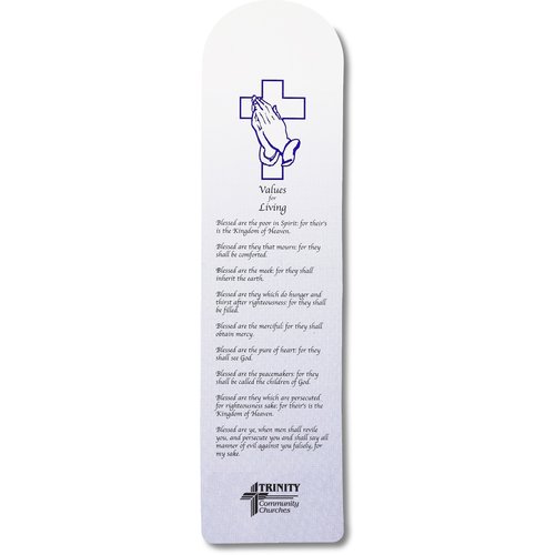 Inspirational Bookmarks - Praying Hands & Cross Main Image