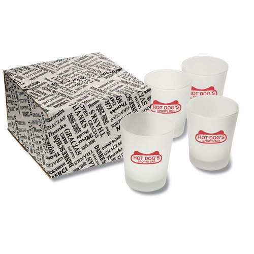 English Hi Ball Glass Set - Frosted Main Image