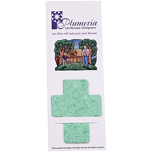 Plant-A-Shape Herb Garden Bookmark - Cross Main Image