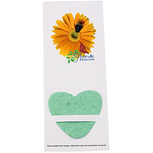 Plant-A-Shape Herb Garden Bookmark - Heart Main Image