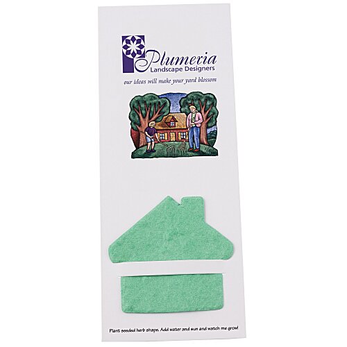 Plant-A-Shape Herb Garden Bookmark - House Main Image