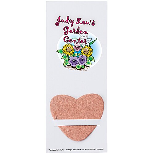 Plant-A-Shape Flower Seed Bookmark - Heart Main Image