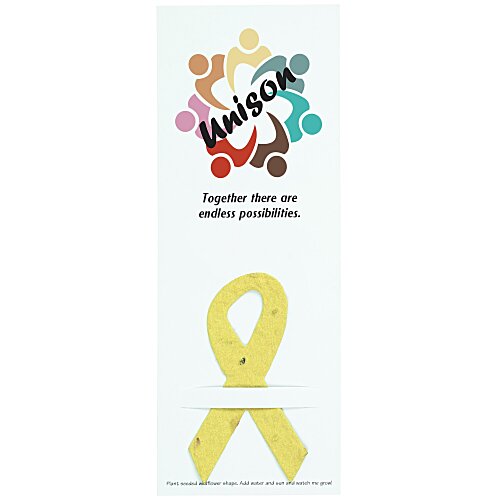 Plant-A-Shape Flower Seed Bookmark - Awareness Main Image