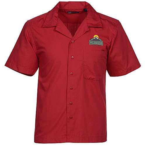 Stain Resist Poplin Camp Shirt - Men's Main Image