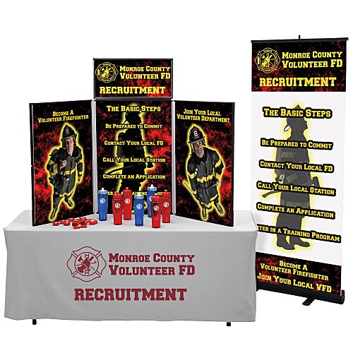 Fold N Go Tabletop Display - 6' - Full Color - Kit Main Image