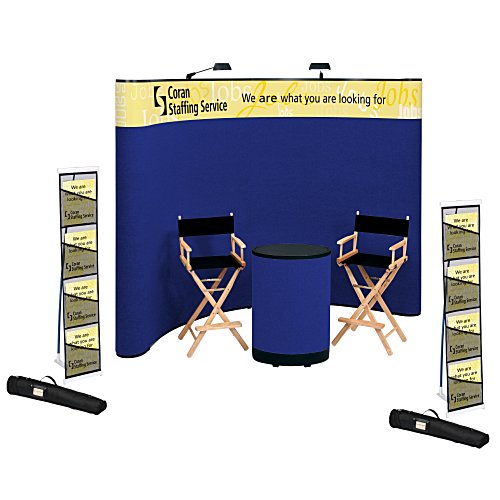 Deluxe Curved Floor Display - 10' - Header - Kit Main Image