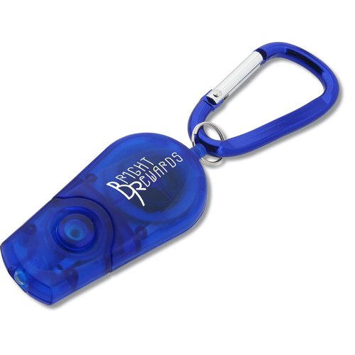 Retractable Carabiner Flashlight - Translucent Main Image